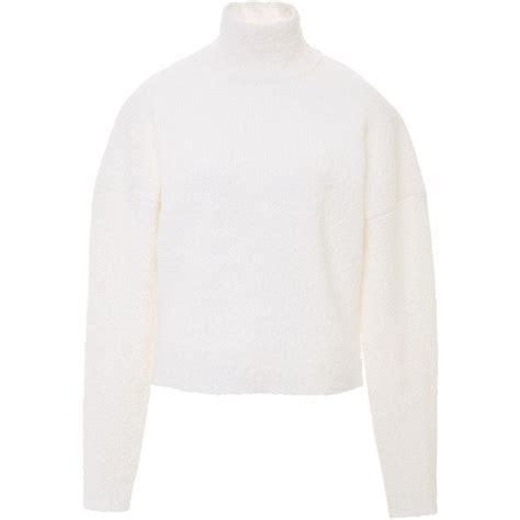 Derek Lam Knitted Turtleneck Sweater Sweaters White Turtleneck