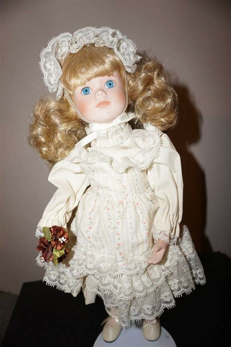 Dynasty Doll Collection Georgi Porcelain Musical Baby Girl Doll Mib