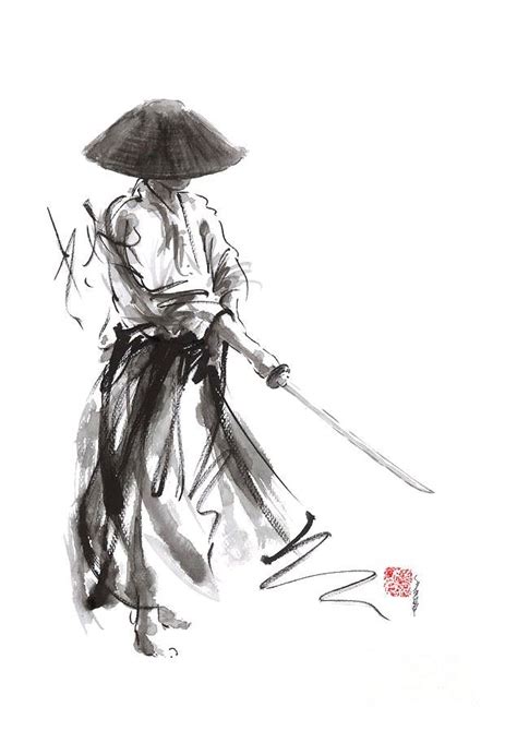 Le Guerrier Samouraï Ronon Japonais Katana Bushido Kode Est Une