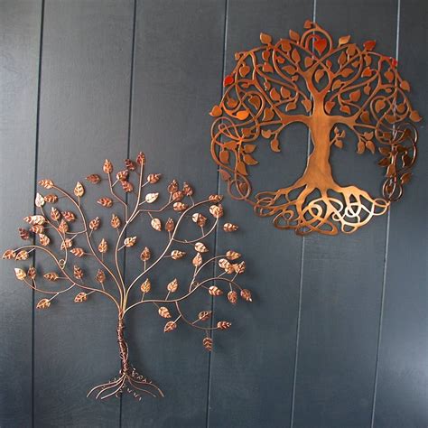 Copper Wire Tree Of Life Wall Art By London Garden Trading