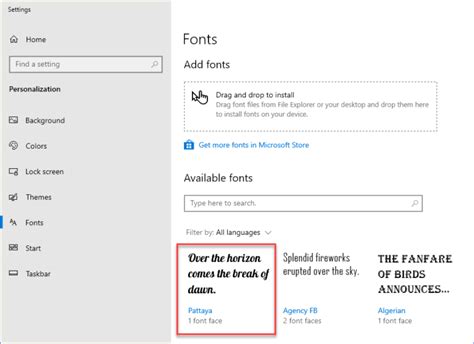 How To Download And Install Fonts In Windows 10