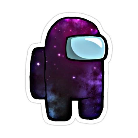 Among Us Crewmate Galaxy Sticker By Eunoia0 Funny Phone Wallpaper