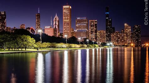 Chicago At Night 1920 X 1080 Chicago At Night Active Wallpaper
