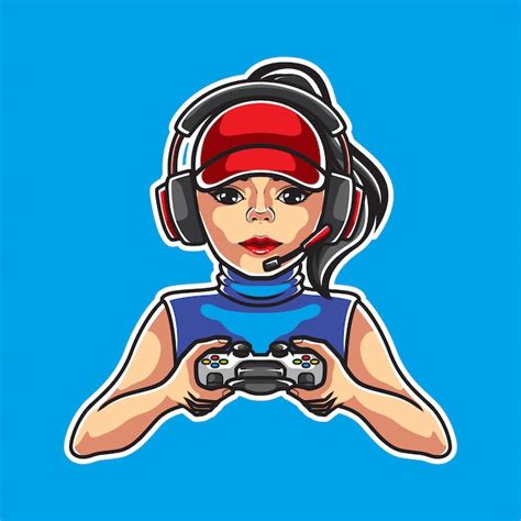 Premium Vector Girl Gamers Illustration
