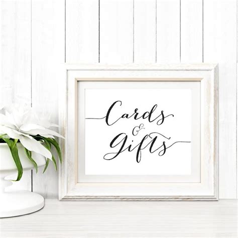 Adobe photoshop tutorial for beginners. Card And Gifts Sign In TWO Sizes, Wedding Sign Instant Download, DIY Sign Printable, Wedding ...