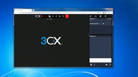 3cx Web Meeting Features Youtube