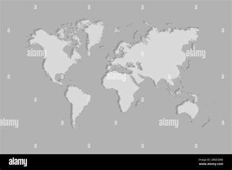 World Map 3d Black And White Stock Photos And Images Alamy