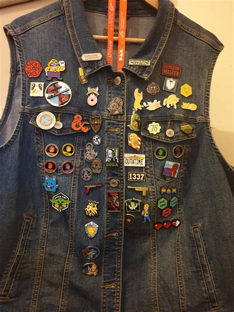 I Collect Pins And Wear Them On My Vest To Conventions I Have More In