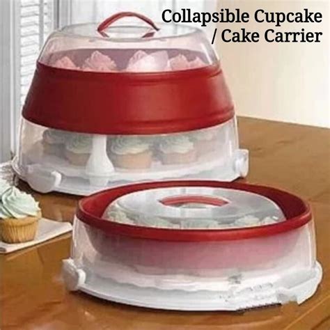 Collapsible Cupcake Cake Carrier Instock Tv And Home Appliances
