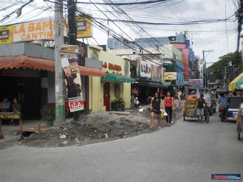Fields Ave Angeles City Philippines Being Torn Up In March 2012 In