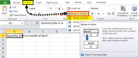 Is there any keyboard shortcut for merge and center ? Merge and Center in Excel | How to use Shortcut for Merge ...