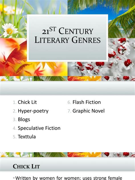 21st Century Literary Genres Pdf Poetry Blog