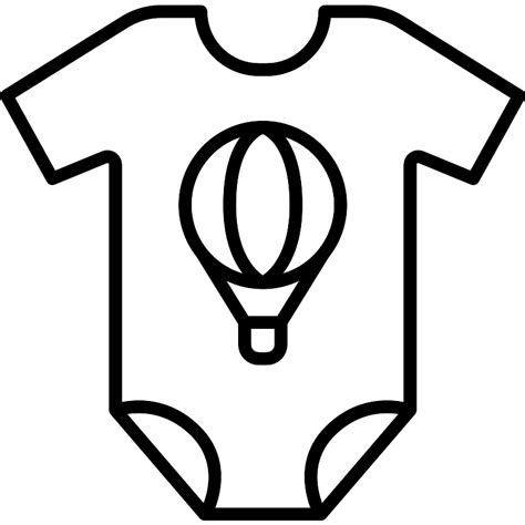 Baby Clothes With Hot Air Balloon Vector Svg Icon Svg Repo