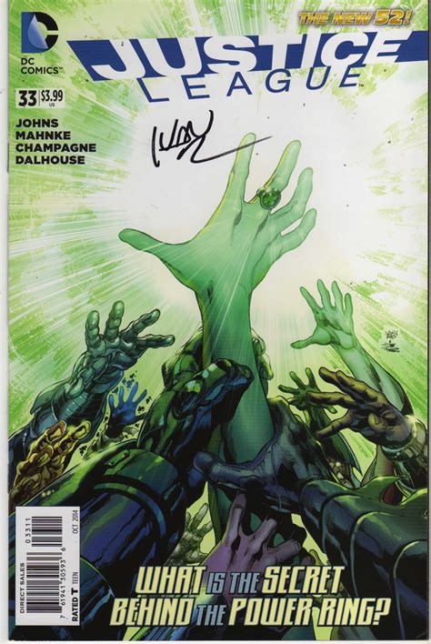 Justice League Vol 2 33 Signed By Cover Artist Ivan Reis Justice