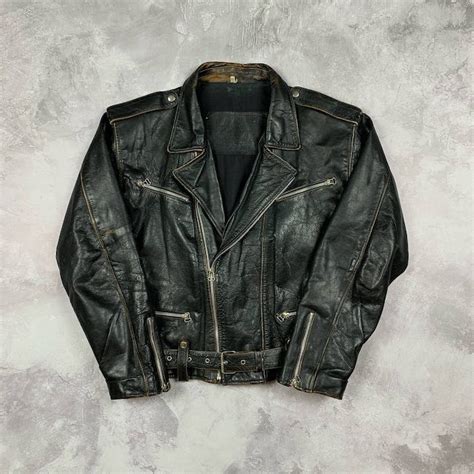Vintage Avangard Vintage Leather Moto Biker Multipocket Jacket Grailed
