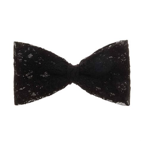 large black lace hair bow claire s