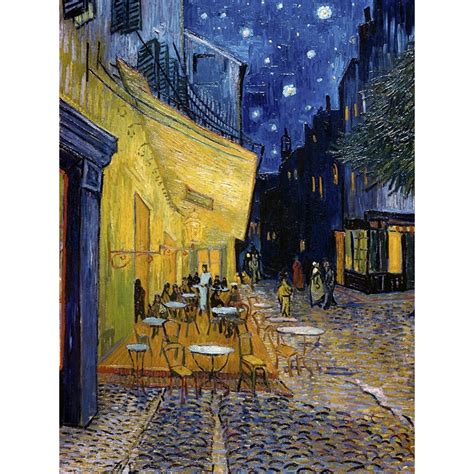 Tableau Sur Toile Vincent Van Gogh Terrasse De Caf Le Soir