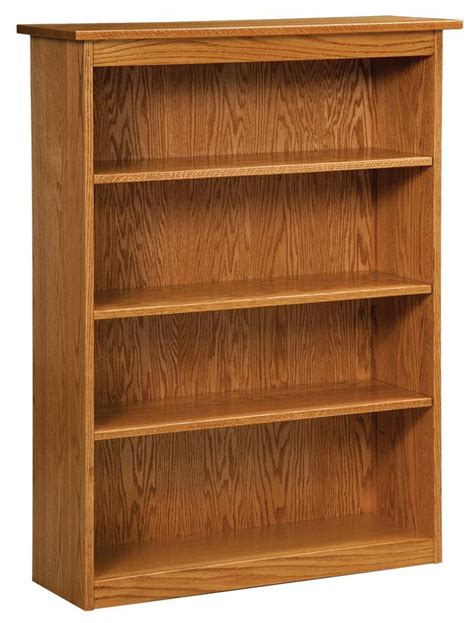 Amish Simple Solid Wood Bookcase By Dutchcrafters
