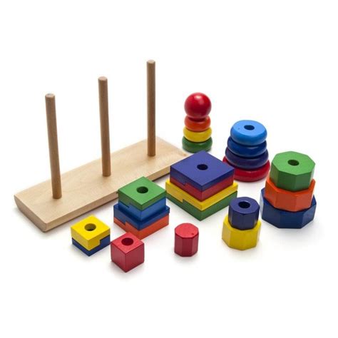 Melissa And Doug Geometric Stacker Best Educational Infant Toys Stores