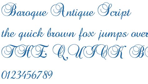 Baroque Antique Script Font Free Fonts Download