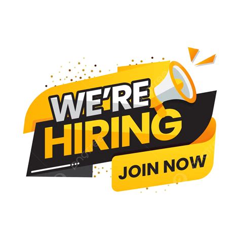 We Are Hiring Join Our Team Banner Vector Job Vacancy Were Hiring Join Our Team Png And