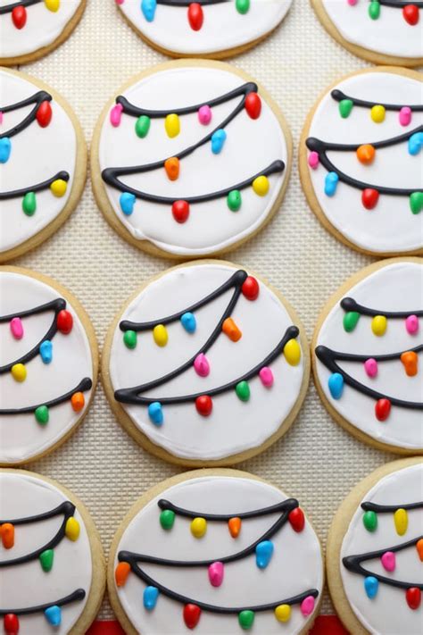 All you do is cream together the butter and sugar, add the egg, a little lemon and mandarin/orange zest and finally the flour to make a smooth dough. Christmas Lights Royal Icing Sugar Cookies - Mom Loves Baking