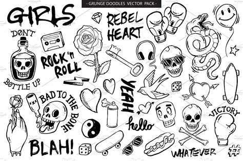 Easy doodle art doodle art designs doodle art drawing cool doodles doodle images drawing ideas wie zeichnet man graffiti street art graffiti pop art wallpaper. Grunge Graffiti Doodles Vector Pack (With images ...