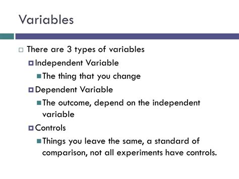 Ppt Variables And Scientific Method Powerpoint Presentation Free