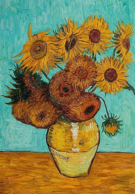 Read about this painting, learn the key facts and zoom in to discover more. Sunflowers (12 in a vase) by Vincent Van Gogh - Bosak Art