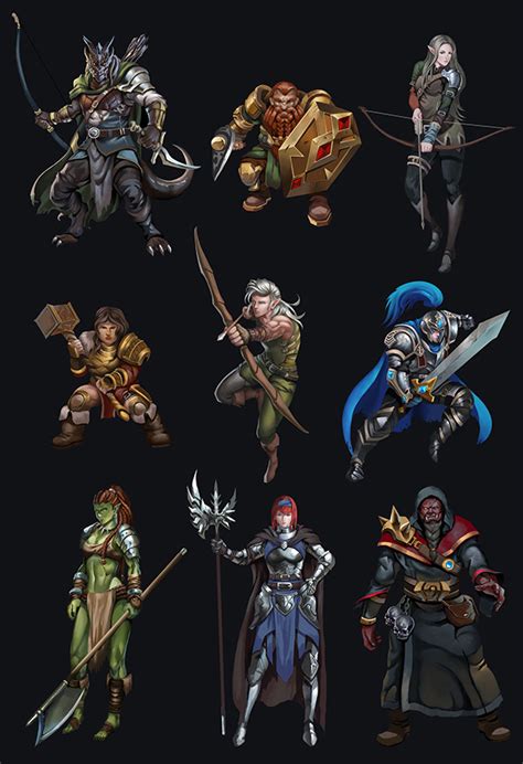 Dnd Characters Design On Behance