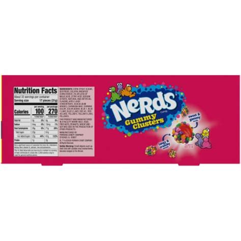 Nerds Gummy Clusters Candy 3 Ounce Pack Of 12 1 Unit Dillons Food