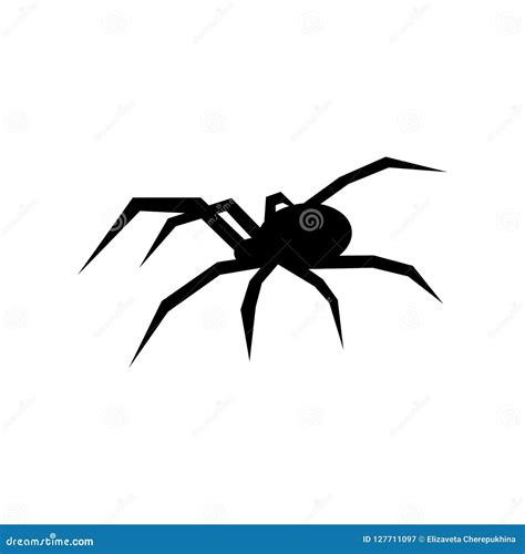 Black Widow Spider Silhouette