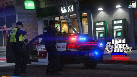 Gta 5 Roleplay 374 Police Respond To Fleeca Bank Robbery Kuffs Fivem