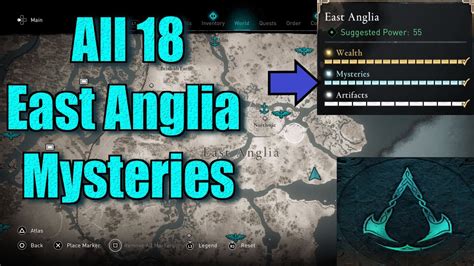 Assassin S Creed Valhalla All East Anglia Mysteries Locations Guide