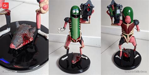 Pickle Rick Guns 3d Print Model Mito3d