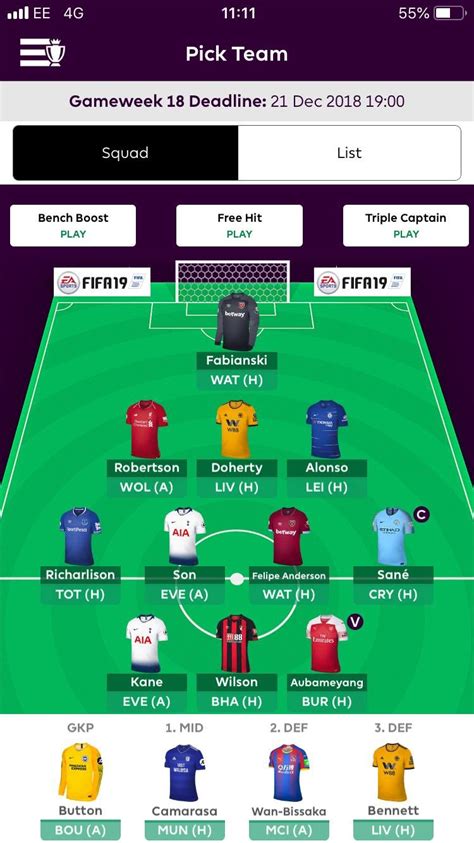 Click the block with the desired vehicle. FPL team tips gameweek 18 - FFGeek contributor's GW18 ...