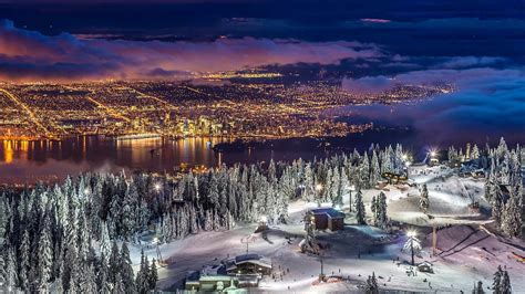An Alpine Sanctuary Grouse Mountain Vancouver City Aerial View