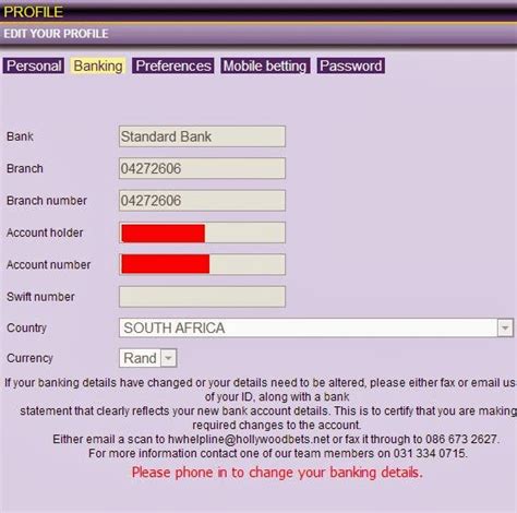 Bank letter can be in a form of request letter to opening your account. Hollywoodbets Sports Blog: How to check your Banking Details