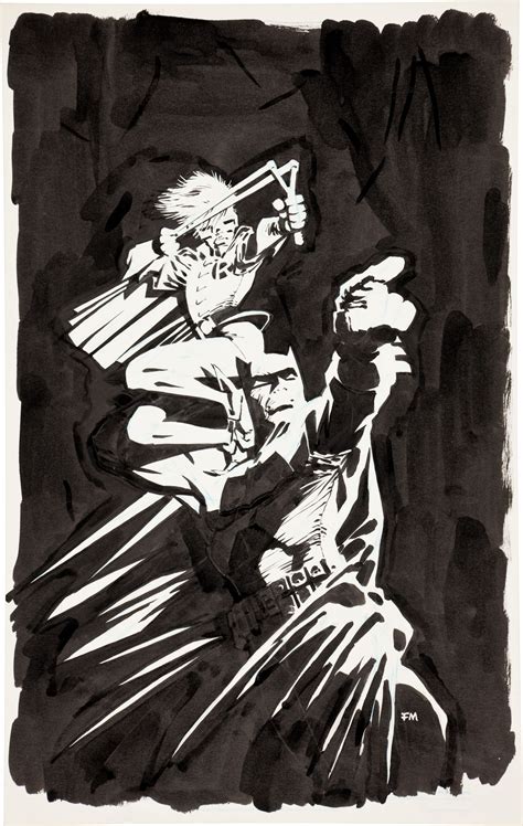 Original Frank Miller Dark Knight Cover Art Offered In