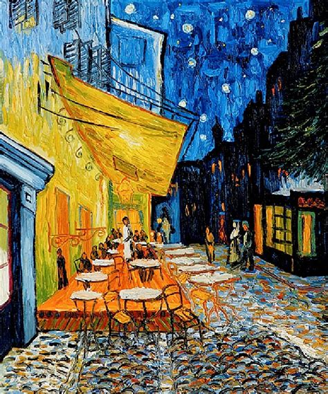 The Famous Painting Caf Terrace At Night By Van Gogh