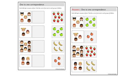 One To One Correspondence Within 10 Activity Primary Stars Education