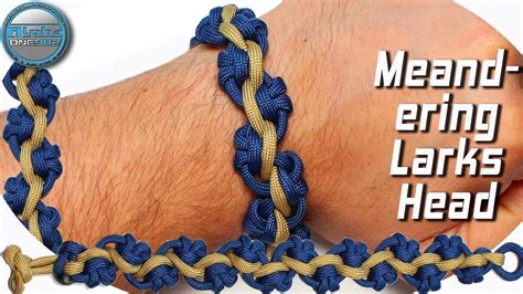 I don't have a pdf download with instructions yet.nor. DIY Paracord Bracelet Meandering Larks Head Braid without ...