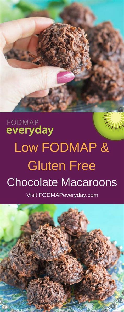 There is a wide variety of low fat and sugar chocolate flavoured desserts on the market. Chocolate Macaroons | Recipe | Fodmap snacks, Fodmap ...