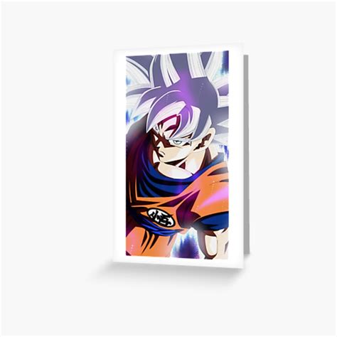Goku Ultra Instinct Mastered Greeting Card By Jarmstrong93 Redbubble