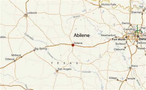 Abilene Texas On A Map World Map