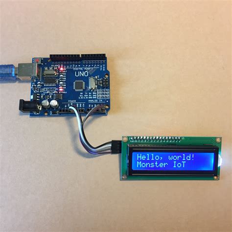 IoT Arduino I C LCD 點陣液晶模組 Hello world 附範例程式 Arduino UNO