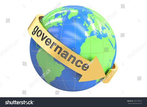 Global Governance Concept 3d Rendering Isolated Stock Illustration