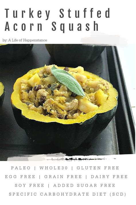 Ground Turkey Stuffed Acorn Squash Is An Easy And Healthy Dinner Recipe