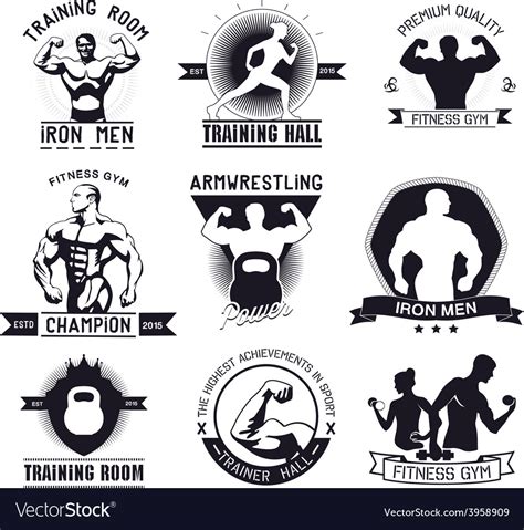 Illussion Bodybuilding Design Logo