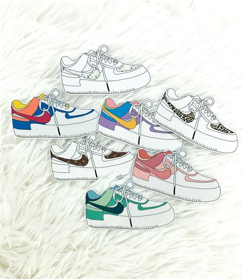 Nike Air Force 1 Autocollants Etsy